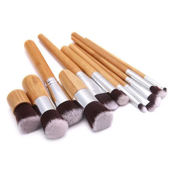 Bamboo Pro Makeup Brush Set with Bag - Picture 4 of 11